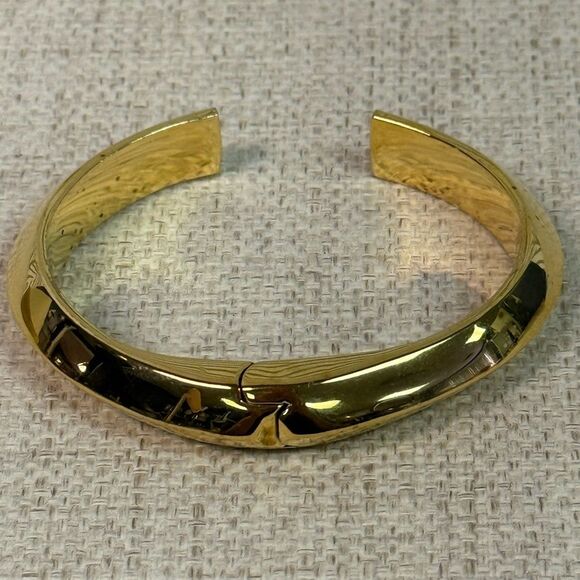 Kate Spade Gold Open Cuff Hinged Bracelet - Picture 4 of 5